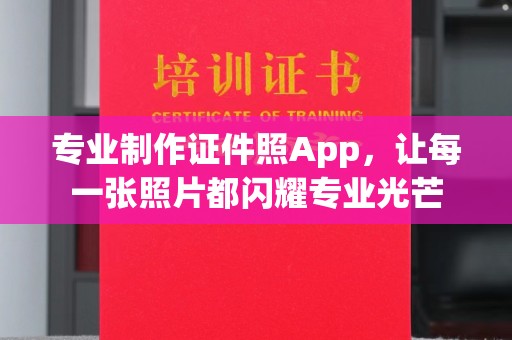 阳春专业制作证件照App，让每一张照片都闪耀专业光芒