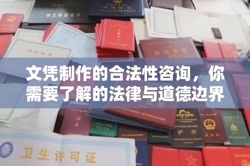 阳春文凭制作的合法性咨询，你需要了解的法律与道德边界