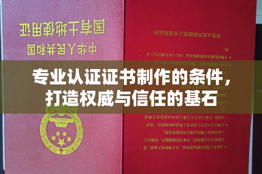 阳春专业认证证书制作的条件，打造权威与信任的基石