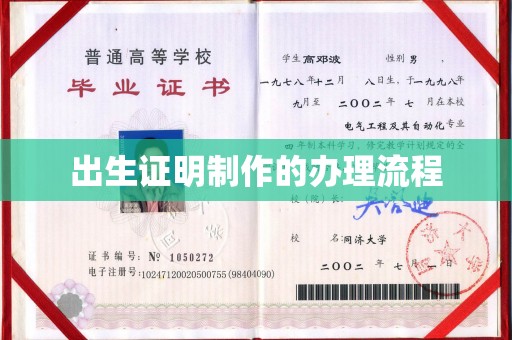 阳春出生证明制作的办理流程