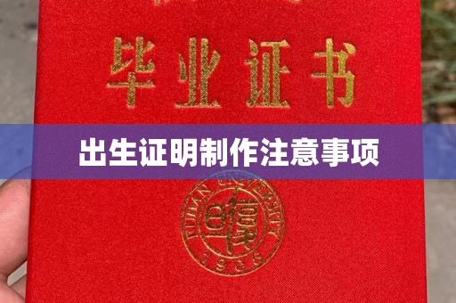 阳春出生证明制作注意事项