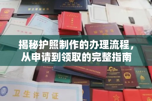 阳春揭秘护照制作的办理流程，从申请到领取的完整指南