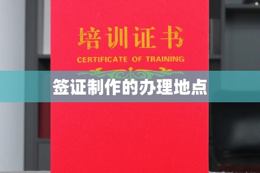 阳春签证制作的办理地点
