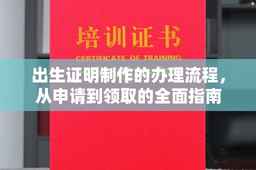 阳春出生证明制作的办理流程，从申请到领取的全面指南