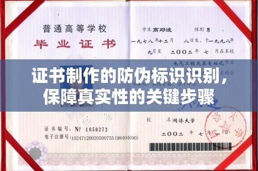 阳春证书制作的防伪标识识别，保障真实性的关键步骤