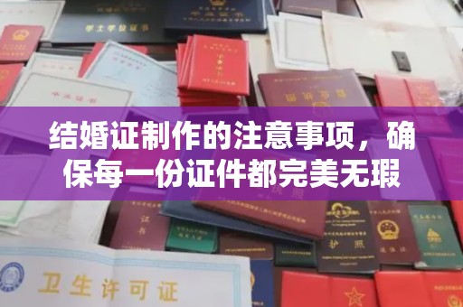 阳春结婚证制作的注意事项，确保每一份证件都完美无瑕