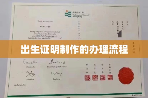 阳春出生证明制作的办理流程