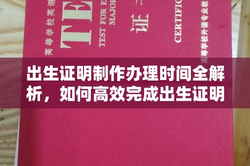 阳春出生证明制作办理时间全解析，如何高效完成出生证明申请？