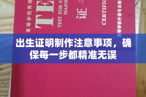 阳春出生证明制作注意事项，确保每一步都精准无误