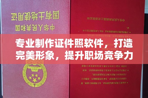 阳春专业制作证件照软件，打造完美形象，提升职场竞争力