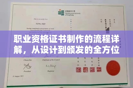 阳春职业资格证书制作的流程详解，从设计到颁发的全方位指南