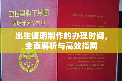 阳春出生证明制作的办理时间，全面解析与高效指南