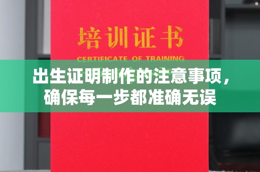 阳春出生证明制作的注意事项，确保每一步都准确无误