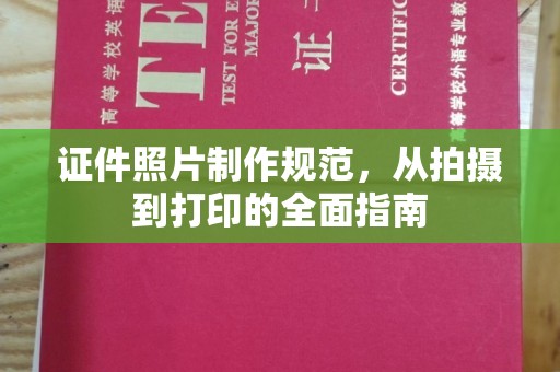 阳春证件照片制作规范，从拍摄到打印的全面指南