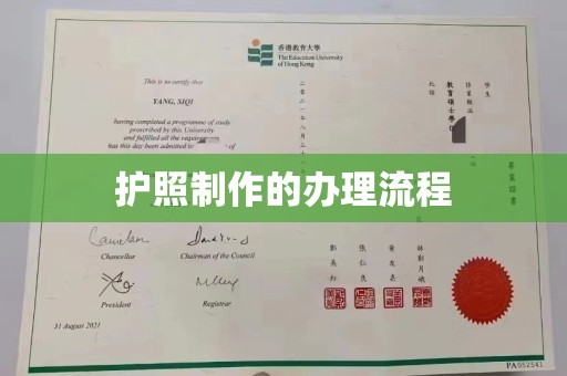 阳春护照制作的办理流程